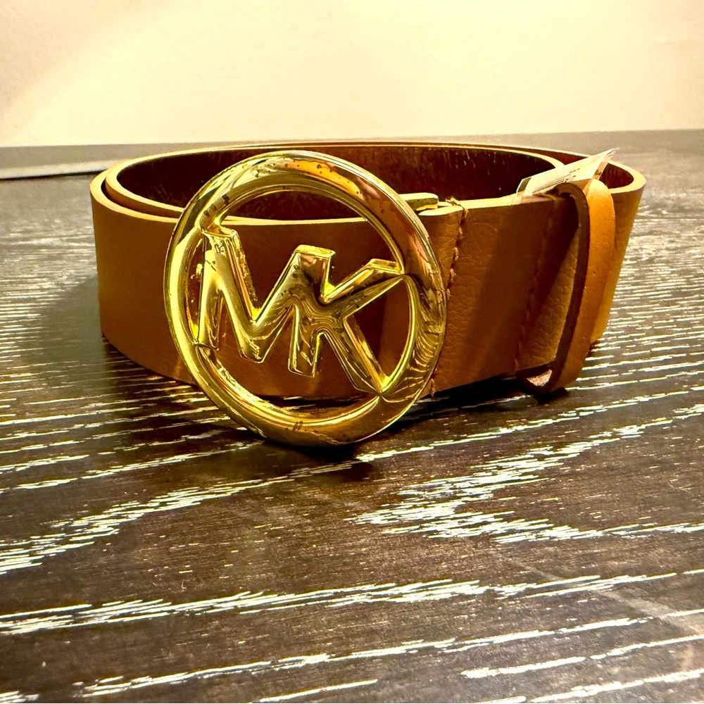 Michael Kors Brown Leather Belt